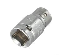 Chrome Vanadium Steel Ratchet Socket Adapter, Converts Socket to Hex Bit Holder Compliant with ISO ANSI Standards for Toughness (1/2 * 10mm)