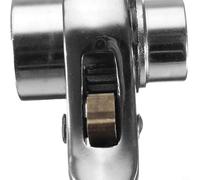 Chrome Vanadium Steel Ratchet Wrench with Head and End, Two-Way Conversion Adjustable Socket Spanner for 17-22mm Tightening in Na(21-22mm)