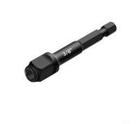 Chrome Vanadium Steel Socket Adapter for Impact Driver, 2-in-1 Drill Bit Holder 1/4 3/8 1/2 Inch, Magnetic Hex Shank Screwdriver Extension Bar Tool Kit(9.5mm)