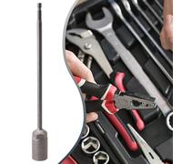 Chrome Vanadium Steel Socket Wrench Extension Sleeve 250 Mm Hex Nut Driver Adapter for Power Drill Pneumatic Screwdrivers Fits 5.5-19 Millimeter Sockets DIY Auto Repair Tool(17MM)