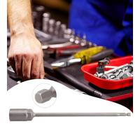 Chrome Vanadium Steel Socket Wrench Extension Sleeve 250 Mm Hex Nut Driver Adapter for Power Drill Pneumatic Screwdrivers Fits 5.5-19 Mm Sockets DIY Auto Repair Gadget(12MM)