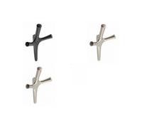 (Chrome, Walencia) Coat Hooks Hat Twin Robe Door Dress Bathroom Towel Bag Wall Hanger 14 Models