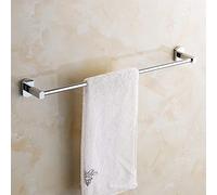 Chrome Wall-Mounted Towel Rack - Stylish Round Towel Rail for Bathroom Accessories Space-Saving Design Durable & Modern Towel Holder for Home Use