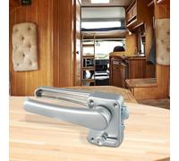 Chrome Zinc Alloy RV Baroom Door Latch - Yacht Toilet Privacy Lock Handle for Caravan or Boat Cabin, Interior Anti- Door Knob Hardware Set