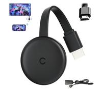 Chromecast, 4K HDR Chromecast Device for TV, 3 in 1 Wireless HDMI Display Adapter, 2.4/5G Dual Band WiFi Dongle for TV Support Airplay/Miracast/DLNA for Android/Windows/iOS/Mac OS, Plug and Play