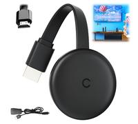 Chromecast Device for Tv, 3 in 1 Miracast Dongle, 2.4/5G Dual Band WiFi Dongle for TV Support Airplay/Miracast/DLNA for Android/Windows/iOS/Mac OS, Plug and Play