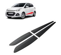 CHROMEMASTER | Car Accessories, Side Door Moldings | Compatible with Hyundai i10 5 Door Hatchback 2013-2019 | Black Polyurethane | The Side Door Decorative Moldings Protect the Car Door from Damage