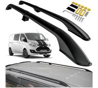 CHROMEMASTER | Compatible with Ford Transit Custom Long 2013-2023 | Roof Rails, Roof Bars | For Mounting Roof Racks, Ladders, Roof Boxes or Bicycle Racks | Durable Aluminum Construction