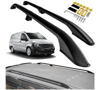 CHROMEMASTER | Compatible with Mercedes Vito/V-Klasse W447 Short 2014+ | Roof Rails, Roof Bars | For Mounting Roof Racks, Ladders, Roof Boxes or Bicycle Racks | Durable Aluminum Construction