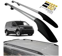 CHROMEMASTER | Compatible with Peugeot Rifter Long 2018+ | Roof Rails, Roof Bars | For Mounting Roof Racks, Ladders, Roof Boxes or Bicycle Racks | Durable Aluminum Construction