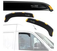CHROMEMASTER HEKO - Compatible with Nissan NV400 2010+ Side Window Deflectors; Front; Two pcs; Wind Deflectors, Tinted, Aerodynamic, Quick and Easy Installation; Protection Against Wind and Rain