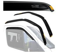 CHROMEMASTER HEKO - Compatible with Renault Master 2010+ Side Window Deflectors; Front; Two pcs; Wind Deflectors, Tinted, Aerodynamic, Quick and Easy Installation; Protection Against Wind and Rain