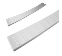 CHROMEMASTER - Load Sill Guard; Rear Bumper Protector - Compatible with Peugeot Partner from 2019 | Brushed stainless steel - Protective Strip Secures the Rear Bumper from Scratches and Damages