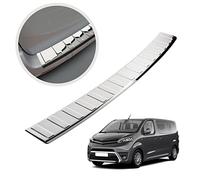 CHROMEMASTER | Load Sill Guard; Rear Bumper Protector | Compatible with Toyota Proace after 2016 | Polished stainless steel/Chrome | Protective Strip Secures the Rear Bumper from Damage