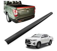 CHROMEMASTER Pickup Side Rail Edge Protector Compatible with Toyota Hilux Pick-up PRE-FL 2016-2020 | Pickup Truck Bed Rail Cover; Cargo Bed Rail Guard; Tailgate Edge Trim; Easy Installation