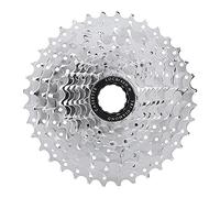 Chromeplate Bicycle Rear Flywheel, Mountain Bike Free Wheel Replacement, 5 - Speed Options with Nickel Plated Wear - Resistant Gear, Lightweight Drilled Design for Smooth (10 speed - chrome)