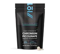 Chromium Picolinate 1000mcg with BioPerine - 180 Vegan Tablets - Blood Sugar + Metabolism Support - 6 Months Supply - Resealable and Recyclable Pouch by Alpha01