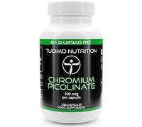 Chromium Picolinate 200mcg Capsules - 100 pcs (3+ Month Supply) of Rapidly Disintegrating Capsules, Each with 200 mcg of Premium Quality Chromium Powder