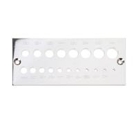 Chromium Steel Dowel Plate 19 Holes from 1/8" to 5/8" for Woodworking Maker