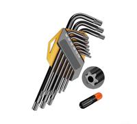 Chromium Vanadium Steel Ball Head Hex Keys Supporting Dual Measurement Systems For General Purpose Use(D)