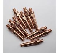 Chromium Zirconium Copper Welding Contact Tips - M6x40mm, 10 Pack, Compatible with 24KD MIG/MAG and MB25 MB36 Torches(M6x40mmx1mm)