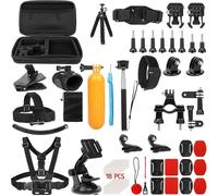 ChromLives Action Camera Accessories Kit, 57 in 1 Action Camera Mount Set Compatible with Gopro Hero 13 12 11 10 9 8 7 6 5/Session 5/Hero 4/3+/3/2/1,DJI Osmo, Akaso, Insta360, Recording