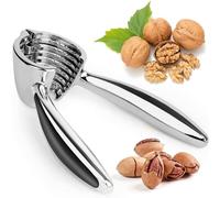 ChromLives Nutcracker for Walnuts, Nutcracker, Nut Opener, Metal Nutcracker, Clip Nutcracker, Nutcracker with Non-Slip Handle for Walnuts Pecan