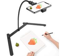Chromlives Photo Copy Pico Projector Stand, Overhead Tripod Video Stand for Phone,Adjustable Tabletop Overhead Phone Mount,Gooseneck Mini Tripod Stand for Teaching Streaming Baking Crafting