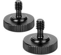 ChromLives Thumb Screw Tripod Screw Camera Quick Release 1/4" Thumbscrew L Bracket Screw Mount Adapter with Bottom 1/4"-20 Female Thread (Pack of 2)