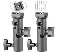 ChromLives Updated Version Flash Bracket Light Stand Flash Mount Cold Shoe Stand Photography Camera Umbrella Holder Bracket E Type Compatible with DSLR Canon Nikon Pentax Olympus Nissin Metz DSLR