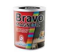 Chromos-Svjetlost, Bravo Magnetic Paint - 0.5L Black Matt Paint for Walls & Wood, BlackBoard, ChalkBoard, Write & Wipe Clean, Magnets Stick, Water Based, Fast Drying, Non Toxic, 500ml covers 2m square