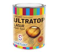 Chromos Svjetlost - Ultratop Lazur Wood Varnish Stain for Indoor & Outdoor use - Thick Layer, UV Proection, Weather Resistant, Easy to Apply - Green - 0.75L