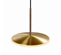 Chrona Dish 10 Horizontal Pendant Brass