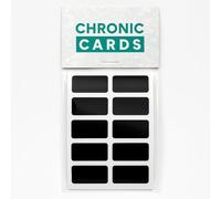 Chronic Cards Black One-Touch and Toploader Stickers (50 per Pack) - Perfect for Hobby Shops, Card Breakers & Collecting Enthusiasts