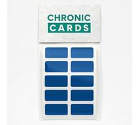 Chronic Cards Ocean Blue One-Touch and Toploader Stickers (50 per Pack) - Perfect for Hobby Shops, Card Breakers & Collecting Enthusiasts
