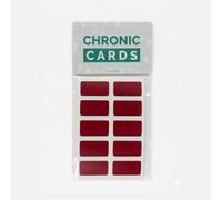 Chronic Cards Red One-Touch and Toploader Stickers (50 per Pack) - Perfect for Hobby Shops, Card Breakers & Collecting Enthusiasts