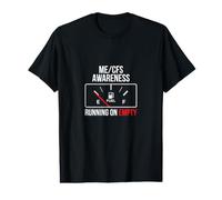 Chronic Fatigue ME/CFS Awareness Empty Tank Long Covid Value Graphic T-Shirt