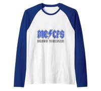 Chronic Fatigue: ME/CFS Highway to Recovery Long Covid Raglan Baseball Tee
