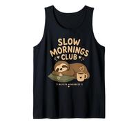 Chronic Fatigue ME/CFS - Slow Mornings Club Sloth Tank Top