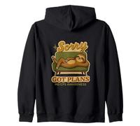 Chronic Fatigue - Sorry Got Plans - ME/CFS AWARENESS - Humor Zip Hoodie