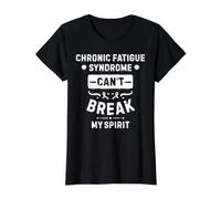 Chronic Fatigue Syndrome Can't Break My Spirit Value Graphic T-Shirt, Women, Black, S