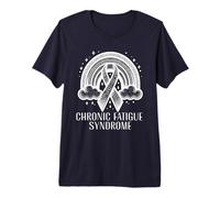 Chronic Fatigue Syndrome Rainbow Cloud Support CFS Fighter Premium T-Shirt