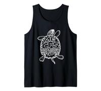 Chronic Fatigue Turtle Design for ME CFS Awareness Tank Top