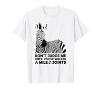 Chronic Illness EDS Awareness Zebra Walk a Mile in My Joints T-Shirt