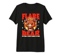 Chronic Illness Flare Bear I'm Fine Everything that Fine Premium T-Shirt