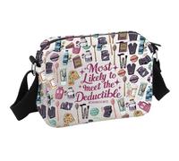 Chronic Illness Gift Medical Gaslighting Gift Likely To Meet The Deductible Warrior Sarcasm Crossbody Bag for Spoonie Friend, #Chronicillness Hkb, Multifunctional