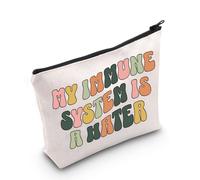 Chronic Illness Makeup Bag Chronic Illness Gift Invisible Illness Gift My Immune System is A Hater Zipper Pouch (Immune System UK)