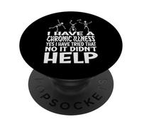 Chronic Illness Spoonie - I've Tried It All Funny Skeleton PopSockets Adhesive PopGrip