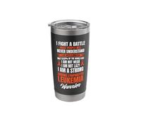 Chronic Lymphocytic Leukemia Warrior Stainless Steel Insulated Tumbler