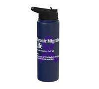 Chronic Migraine Warrior Life Stainless Steel Insulated Water Bottle